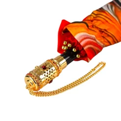 Online Il Marchesato Abstract Red Radiance: Exclusive Umbrella with Abstract Design in Red