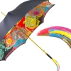 Clearance Il Marchesato Artisan Italian Umbrella with Luxurious Hand-Enameled Toucan Handle
