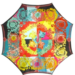 Clearance Il Marchesato Artisan Italian Umbrella with Luxurious Hand-Enameled Toucan Handle