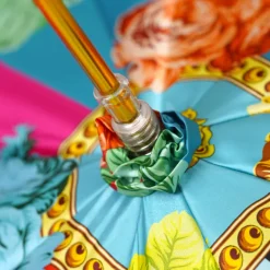 Clearance Il Marchesato Artisan Italian Umbrella with Luxurious Hand-Enameled Toucan Handle