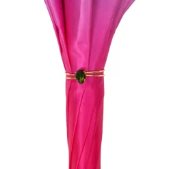 Discount Il Marchesato Artisan Pink Floral Umbrella with Crystal Handle & Exquisite Hand-Pain