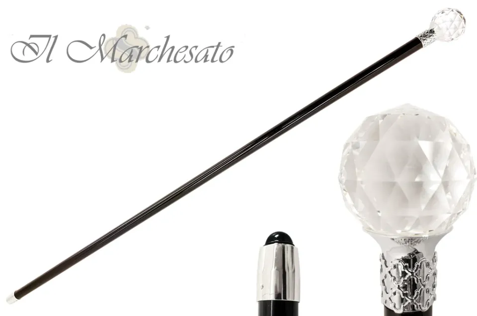 Fashion Il Marchesato Bastone con pomello maestoso Swarovski Crystal Ball