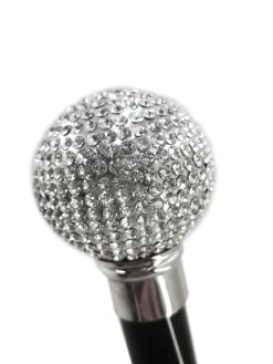 Outlet Il Marchesato Bastone con Sfera tempestata di cristalli Swarovski