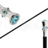 New Il Marchesato Bastone da cerimonia con Strass Swarovski Acquamarina