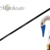 New Il Marchesato Bastone da collezione con impugnatura cigno smaltato