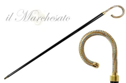 Sale Il Marchesato Bastone da collezione con cristalli Acquamarina