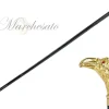Best Il Marchesato Bastone da passeggio Aquila fatto a mano con pietra rossa - placcato o