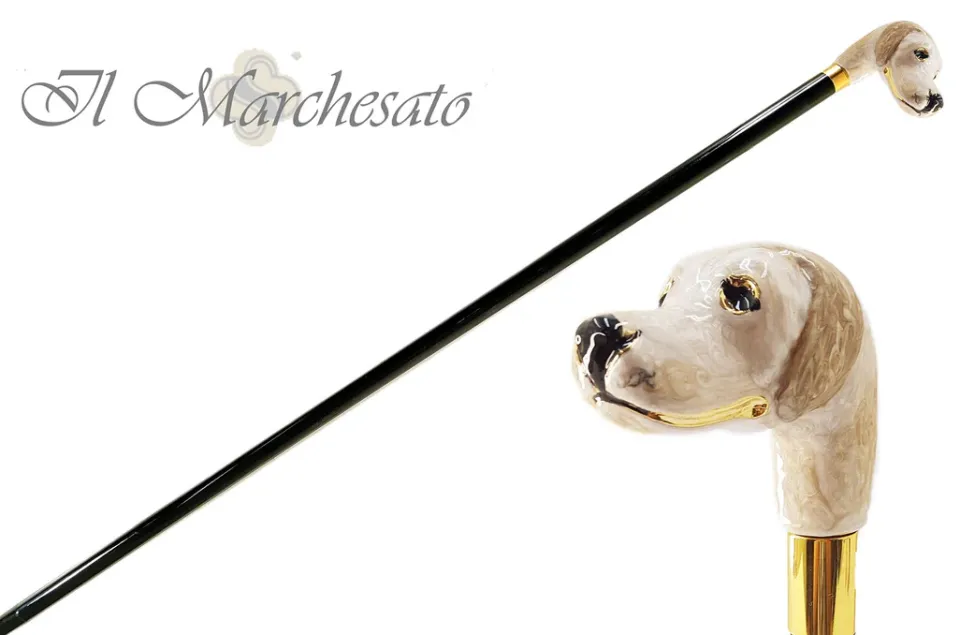 Hot Il Marchesato Bastone da passeggio con Cane da caccia