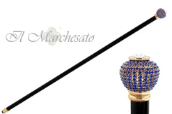 Fashion Il Marchesato Bastone da passeggio con cristalli Zaffiro