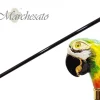 New Il Marchesato Bastone da passeggio con Pappagallo smaltato a mano