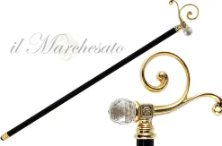 Hot Il Marchesato Bastone da passeggio da collezione bello con cristallo Swarovski