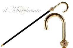 Discount Il Marchesato Bastone da passeggio da uomo con filigrana