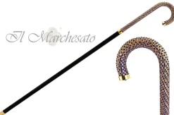 Hot Il Marchesato Bastone Da Passeggio di lusso con centinaia di cristalli di zaffiro