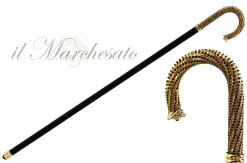 Sale Il Marchesato Bastone da passeggio di lusso tempestato di centinaia di strass neri
