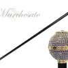 Best Il Marchesato Bastone da passeggio ingioiellato con cristalli zaffiro