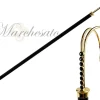 Clearance Il Marchesato Bastone da passeggio pregiato - Cristalli Swarovski neri