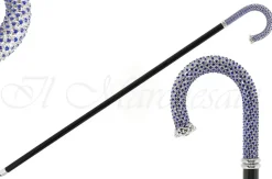 Sale Il Marchesato Bastone di lusso con centinaia di cristalli Zaffiro