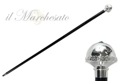 Online Il Marchesato Bastone elegante con pomolo placcato argento