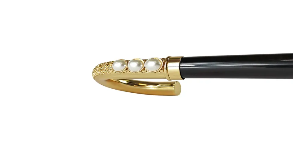 Sale Il Marchesato Bastone placcato oro 24K con perle