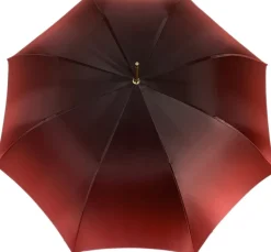 Outlet Il Marchesato Beautiful Red Women's Umbrella con Stampato Peacock Design Hight Quality Luxury Umbrella
