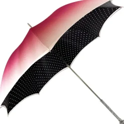 Best Il Marchesato Beautiful Red Women's Umbrella con Peacock Design Hight Quality Luxury Umbrella