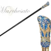 New Il Marchesato Belle Epoque Vintage Walking Stick - 24k Goldlated