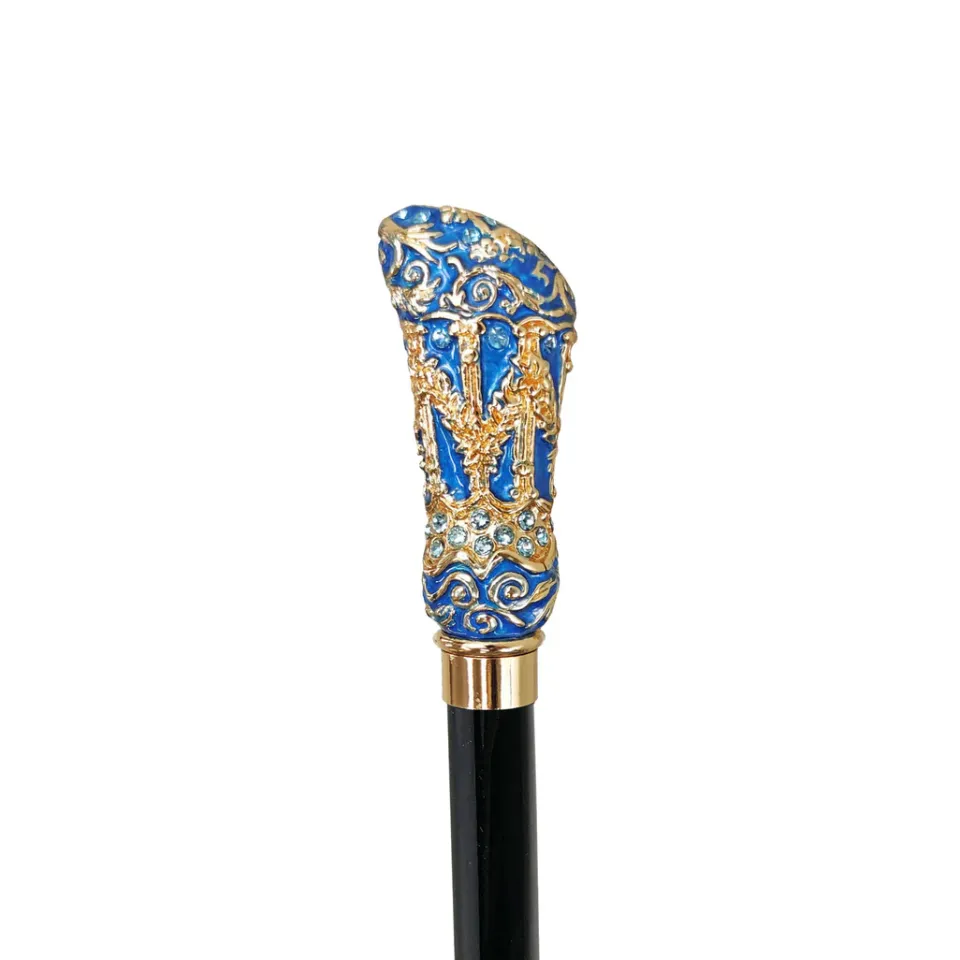 New Il Marchesato Belle Epoque Vintage Walking Stick - 24k Goldlated