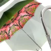 New Il Marchesato Bellissima Ombrella da donna rossa con ombrello di lusso di qualità alta di design di pavone stampato