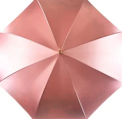 Fashion Il Marchesato Bellissimo ombrello a doppio tessuto in un lussuoso raso rosa