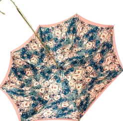 Fashion Il Marchesato Bellissimo ombrello a doppio tessuto in un lussuoso raso rosa