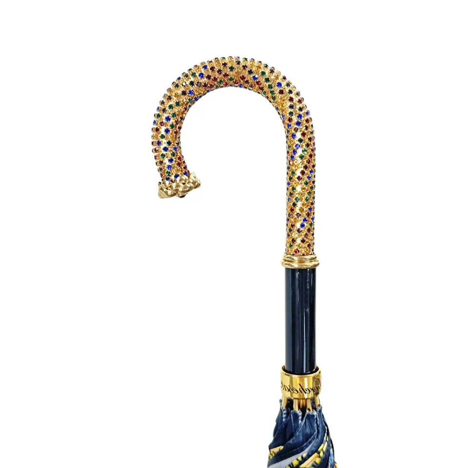 Fashion Il Marchesato Bellissimo ombrello a doppio baldacchino con design a farfalla