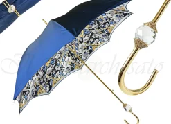 Outlet Il Marchesato Bellissimo Ombrello con Sfera di Cristallo Swarovski