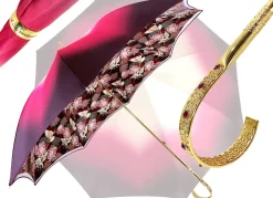 Hot Il Marchesato Bellissimo ombrello doppio tessuto - Design esclusivo con aironi