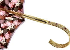 Hot Il Marchesato Bellissimo ombrello doppio tessuto - Design esclusivo con aironi