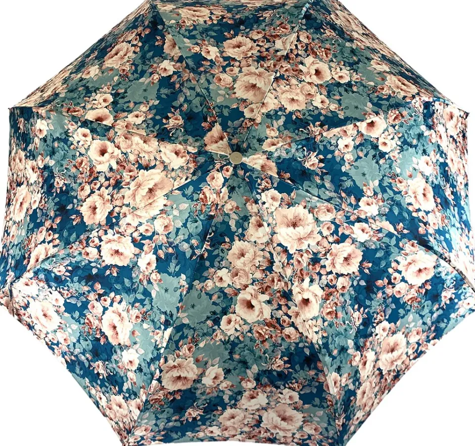 Online Il Marchesato Bellissimo ombrello pieghevole con stampa floreale