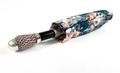 Online Il Marchesato Bellissimo ombrello pieghevole con stampa floreale