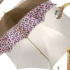 New Il Marchesato Bell'ombrello delle donne rosso con progetto di pavone stampato ombrello di lusso di qualità di Hight