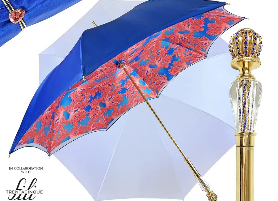 Best Il Marchesato Blu fantastico con design di corallo "35fili"
