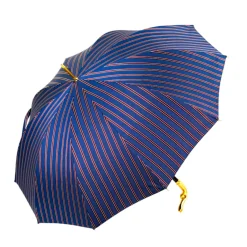 Sale Il Marchesato Blue & Bordeaux Striped Gold Snake Umbrella