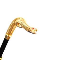 Sale Il Marchesato Blue & Bordeaux Striped Gold Snake Umbrella