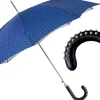 Discount Il Marchesato Blue Umbrella with Textured Scales and Rock-Style Studded Handle