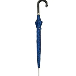 Discount Il Marchesato Blue Umbrella with Textured Scales and Rock-Style Studded Handle