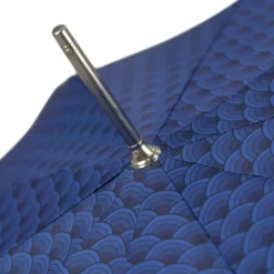 Discount Il Marchesato Blue Umbrella with Textured Scales and Rock-Style Studded Handle
