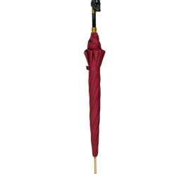 Discount Il Marchesato Bold Burgundy Umbrella with Artisan Skull Handle for a Unique Style