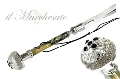 Online Il Marchesato Calzascarpe placcato Argento di lusso con paletta in ottone