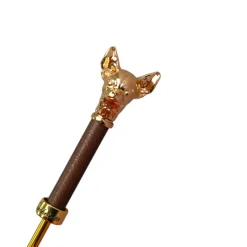 Best Il Marchesato Chic Companion: Red Umbrella with Gold Chihuahua Handle