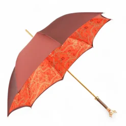 Best Il Marchesato Chic Companion: Red Umbrella with Gold Chihuahua Handle