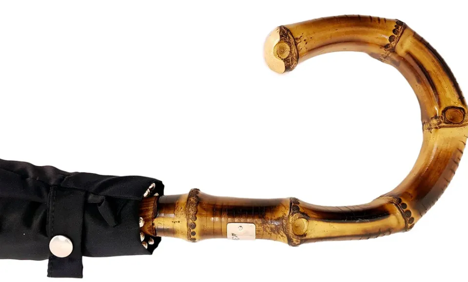 New Il Marchesato Classico ombrello da uomo con manico Bamboo - Ombrello artigianale