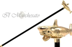 Best Il Marchesato Collezione limitata - Squalo dorato - Bastone da passeggio