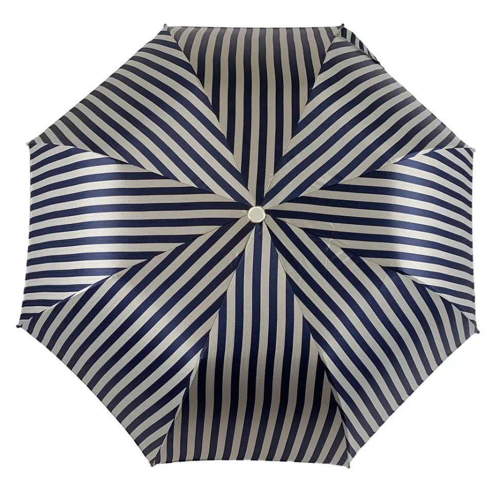 Clearance Il Marchesato Collezione pieghevole da uomo a righe grigio e blu